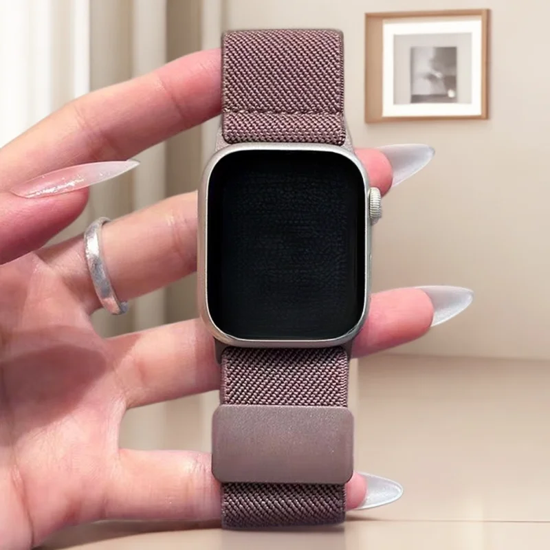 Adjustable Nylon Strap with Magnetic Clasp - Stretchy Design in Various Sizes