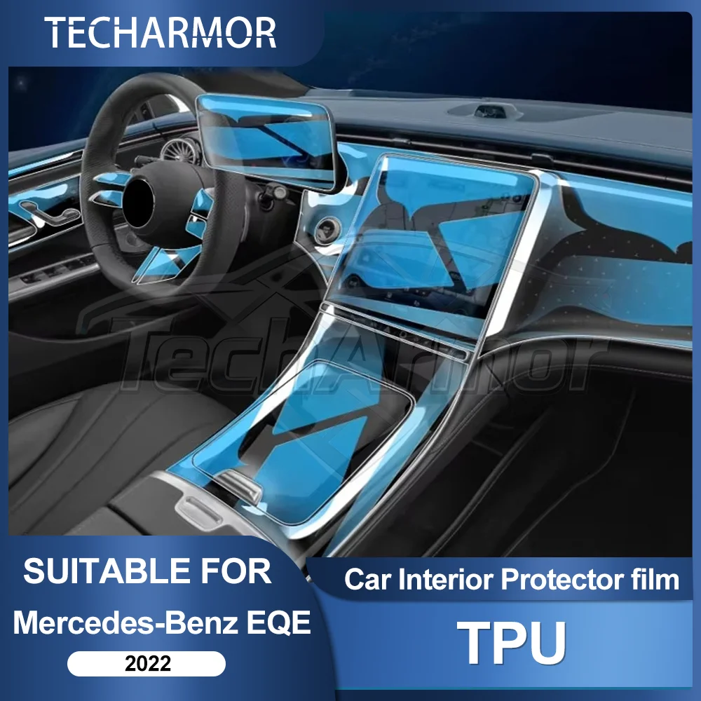 Protector de TPU para Interior de coche, película antiarañazos para mercedes-benz EQE 22, accesorios adhesivos transparentes antidesgarro