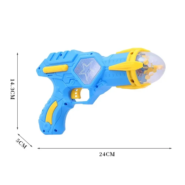 New Color Projection Gun Children's Simulation Electric Toy Music Gun Interactive Sound and Light Toy Gun Boy Toy Model 6