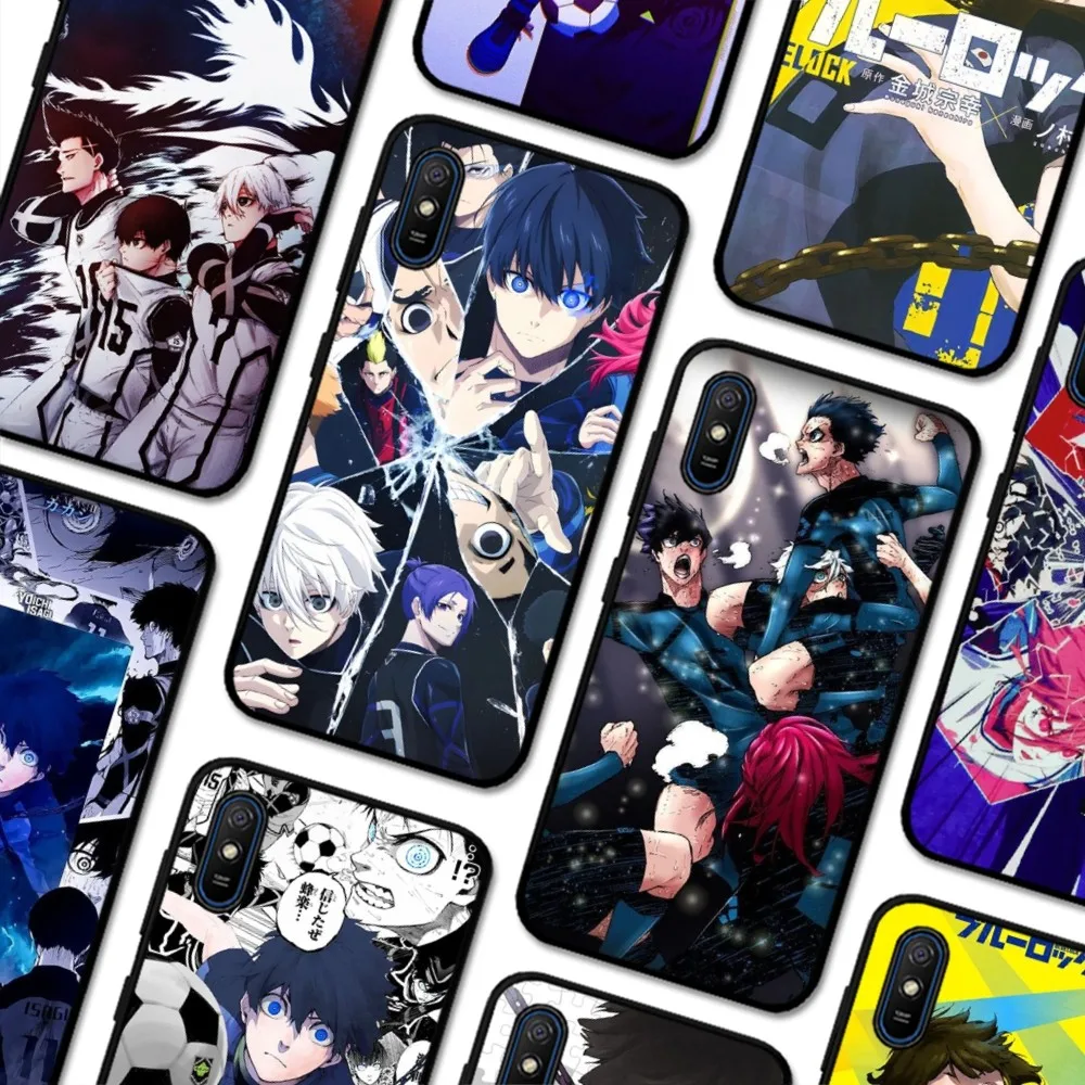 

Blue Lock Anime Phone Case For Redmi 5 6 7 8 9 10 Plus Pro 6 7 8 9 A GO K20 K30 K40 Pro Plus F3 Fundas