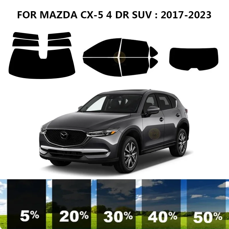 

Precut nanoceramics car UV Window Tint Kit Automotive Window Film For MAZDA CX-5 4 DR SUV 2017-2023