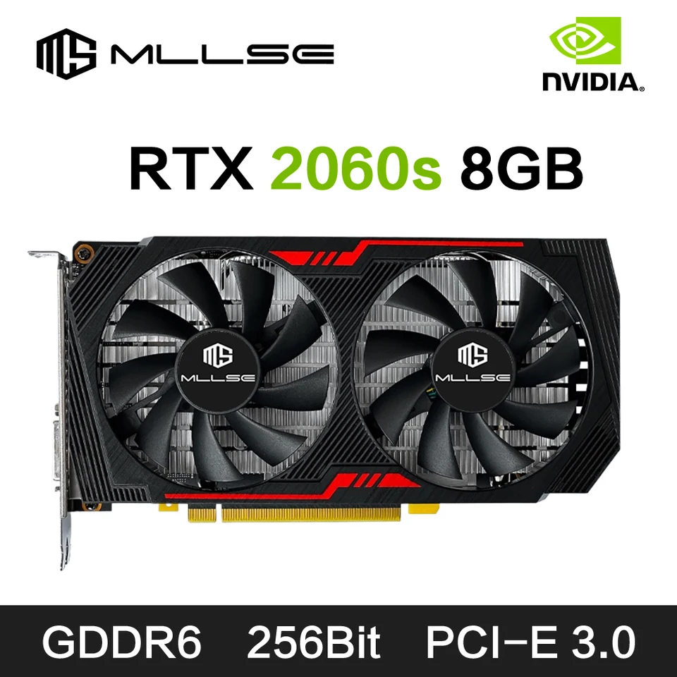 MLLSE RTX 2060 Super 8GB Placa De Video Gaming Graphics Card GDDR6