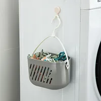 Plastic Hanging Basket Storage Bin Hanging Shower Caddy Organizer Basket with Hook for Pantry Bathroom Dorm Room 1