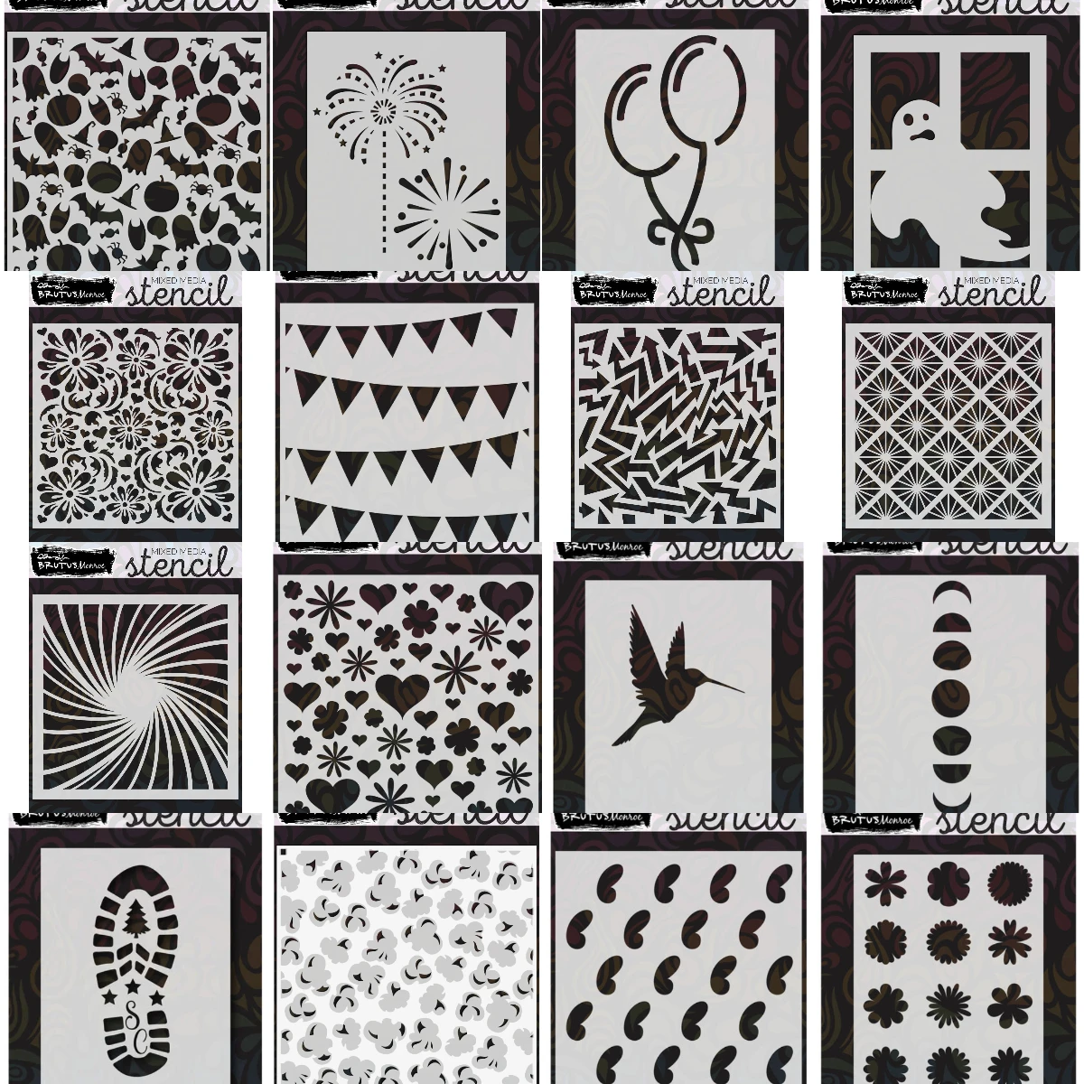 나비와 음표 2025 신상 스크랩북 다이어리 장식 스텐실 엠보싱 템플릿 DIY ..