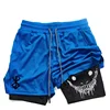 Berserk Men's Sports Shorts 2 in 1, Quick-drying Running Shorts, Gym and Fitness Training Double-layer Shorts for Men 2