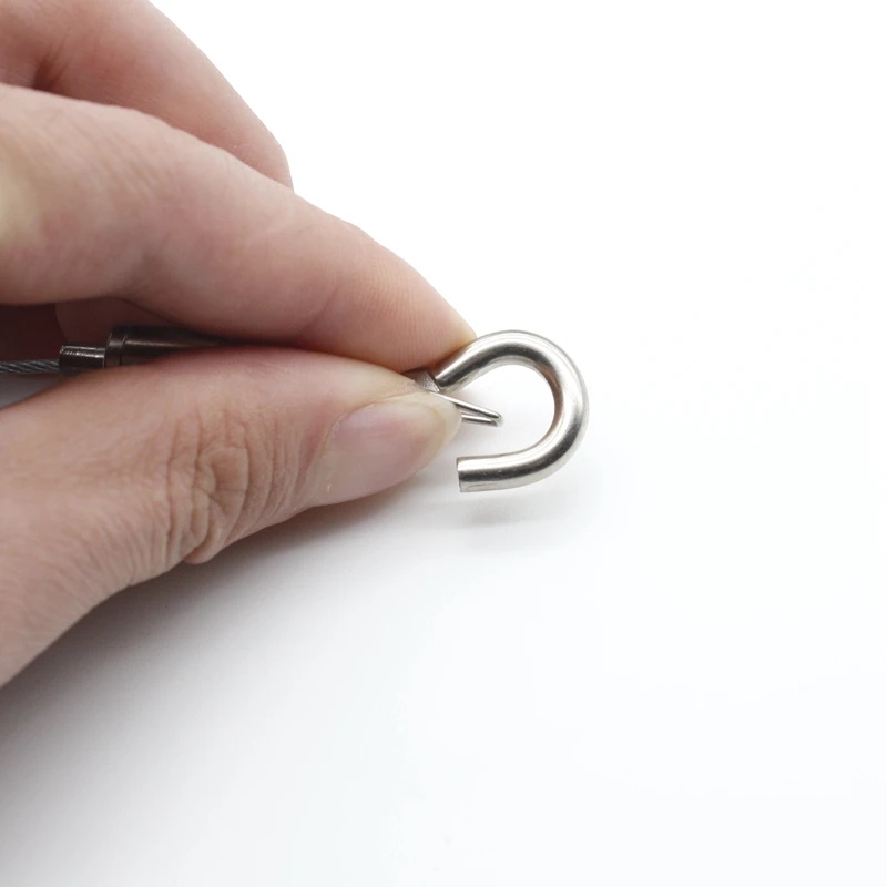 304 Stainless Steel Automatic Wire Rope Spring Hook Adjustable - Image 4