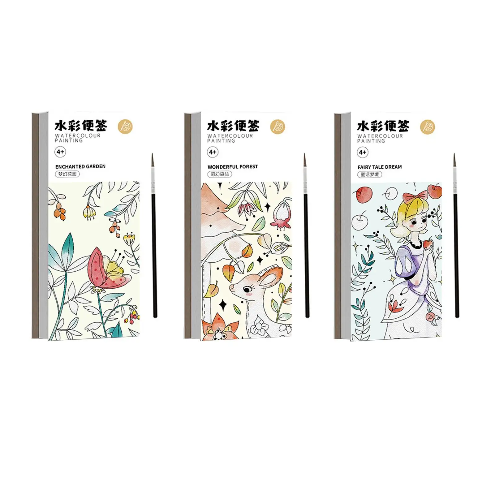 

Акварельная картина, книжка, Творческая палитра акварельных красок для отдыха, акварельная краска, закладка для фотографий, подарки для девочек на праздник