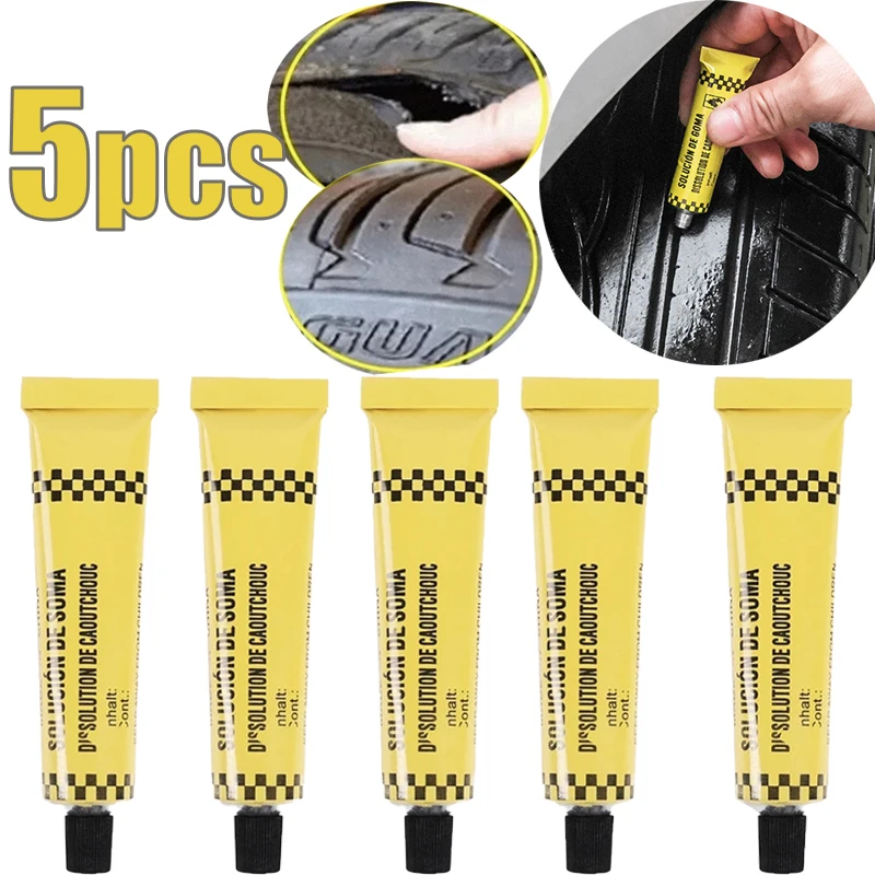 5pcsAutomobileTireRepairingGlueInnerTubePunctureKitRepair