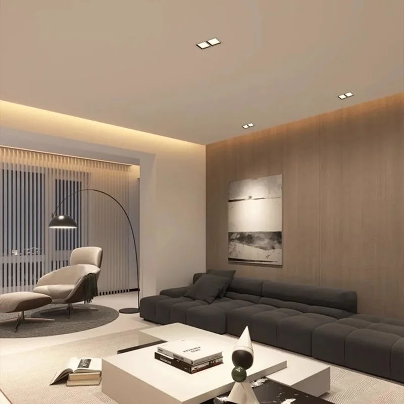 Dimmable Square Deep Anti Glare LED panel recessed LED downlight 9W 12W 15W 18W 24W 36W LED ceiling light AC85-265V