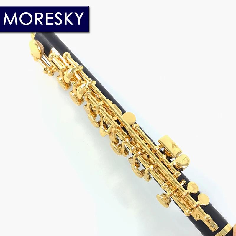 Ebony Piccolo C Key Cupronickel Gold Plated Body Material Grenadilla MPC-1631 MORESKY flute instrument wind music instrument