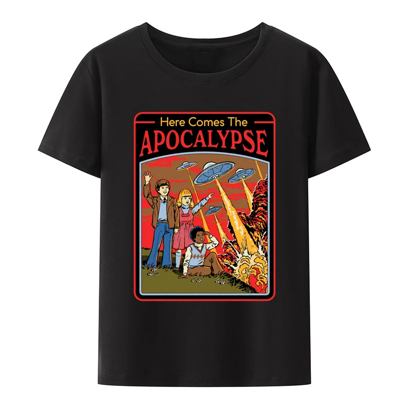 

Here Comes The Apocalypse T-shirts for Man Breathable Short Sleeve Tee T-shirt Men Y2k Tops Roupas Masculinas Comfortable Cool