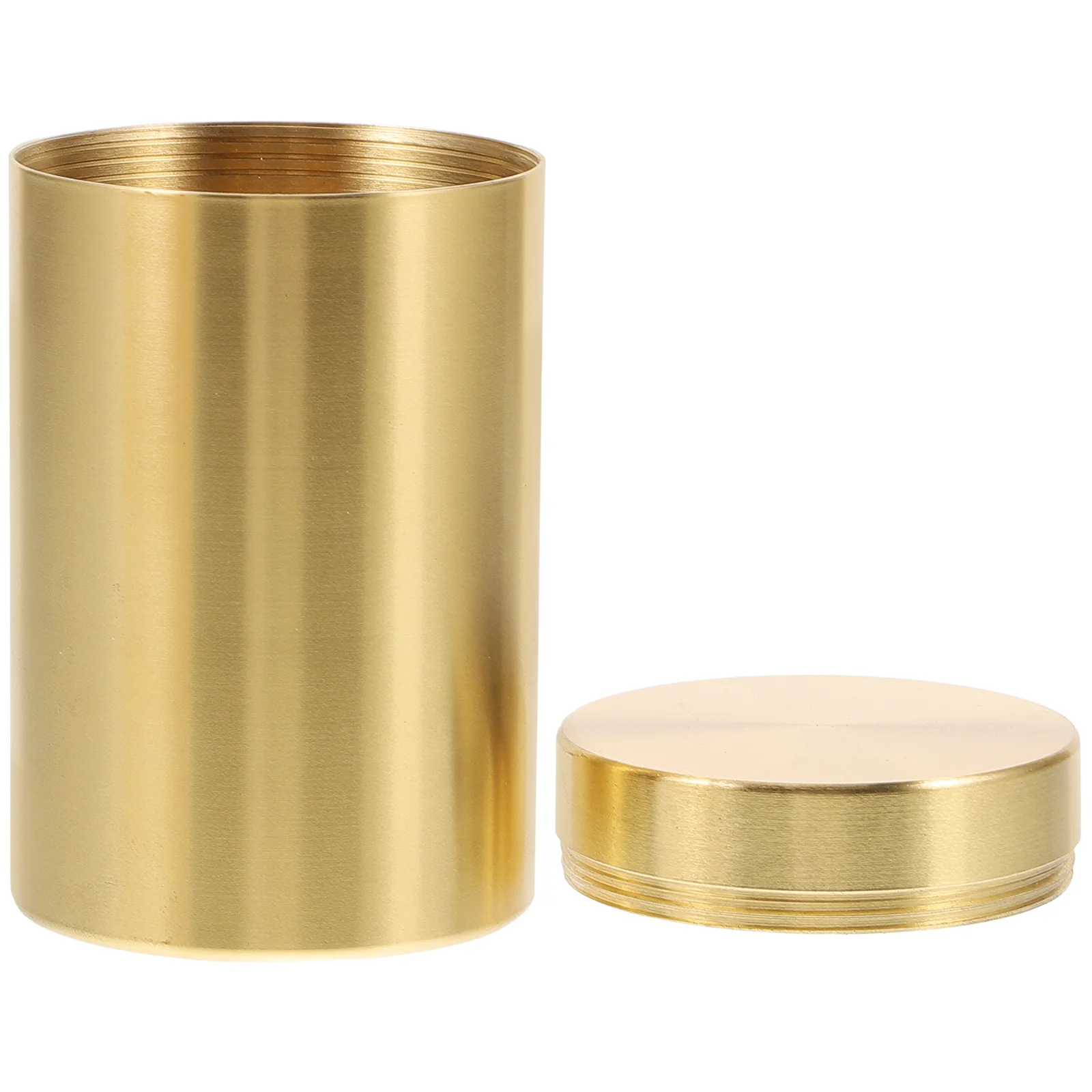

Brass Tea Cereal Container Cereals Bottle Sealed Jar Food Storage Dried Fruit Waterproof Storage Container Cereals Canister