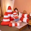 Plush Toy Simulation Traffic Cone Road Construction Cone Sign Roadblock Simulation Toy Set Safety Soft Cushion Pillow 6