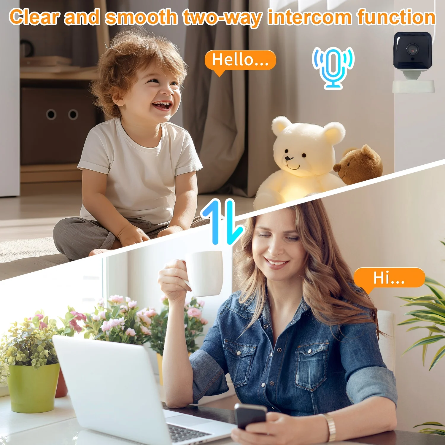 Telecamera IP WiFi Wireless Lenovo 4K HD 8MP con Visione Notturna Intelligente, Rilevamento Movimento e Visualizzazione Remota per Interni ed Esterni - immagine 3