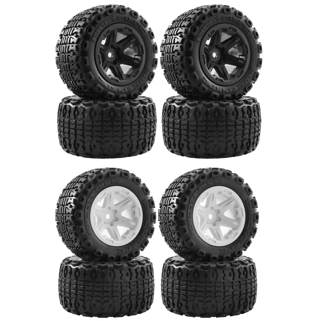 2 Pieces RC Wheels Tires Replacements for HBX 16889 Trucks RC - AliExpress