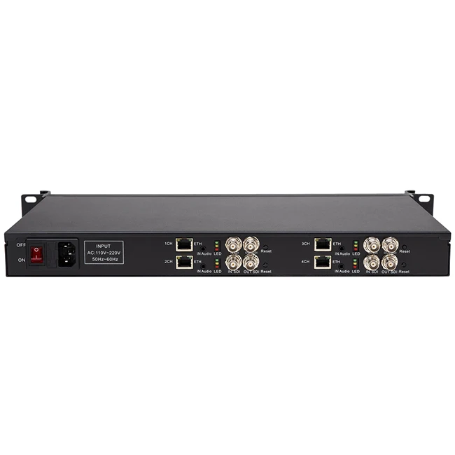 

Haiwei 1U Rack SDI Video Encoder H.265 H.264 Video Encoder 4 channel SDI Input and output for digital video encoder