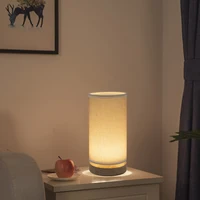 Simple moderne européen chambre décoration tissu Art petite lampe de Table créative Led lampe de chevet pour enfants 5
