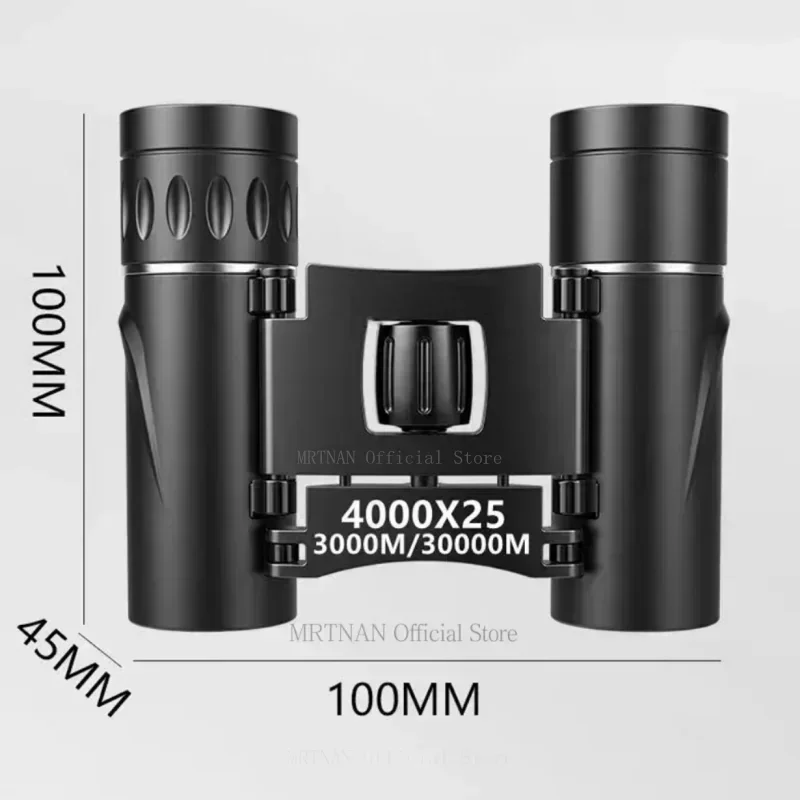 강력한 HD 접이식 휴대용 FMC BAK4 광학 망원경, 장거리 쌍안경, 4000X25, 5000m, 100000m