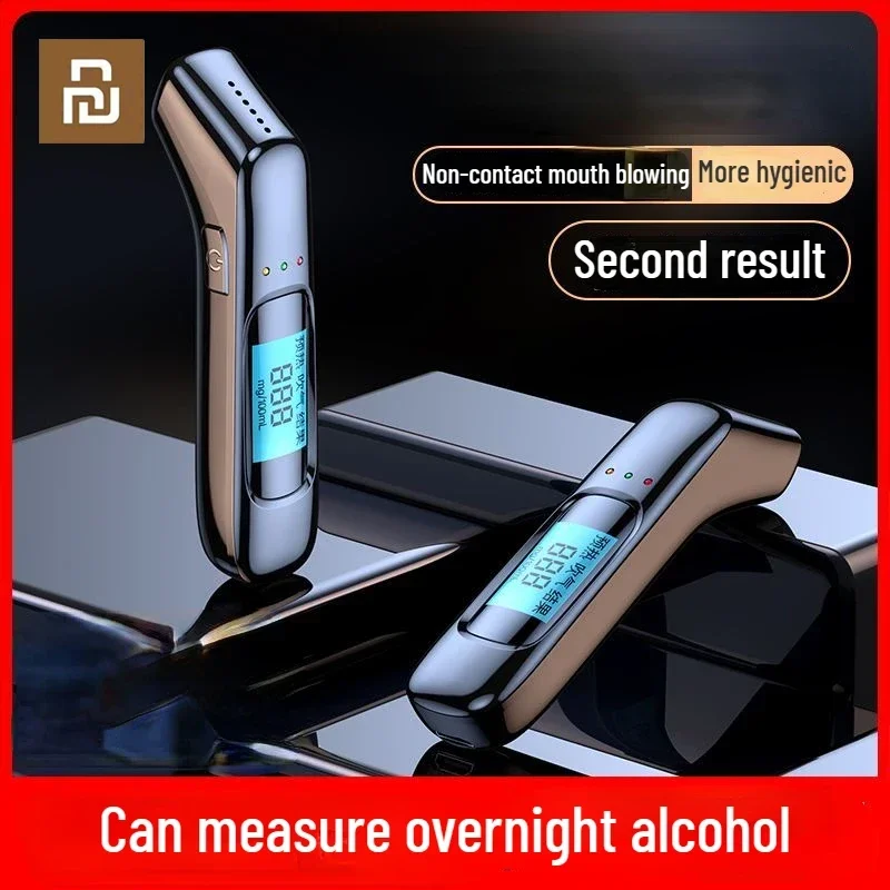 

Youpin Laiben Digital Alcohol Tester Professional Alcohol Detector Breathalyzer Police Alcotester LCD Digital Display for Car