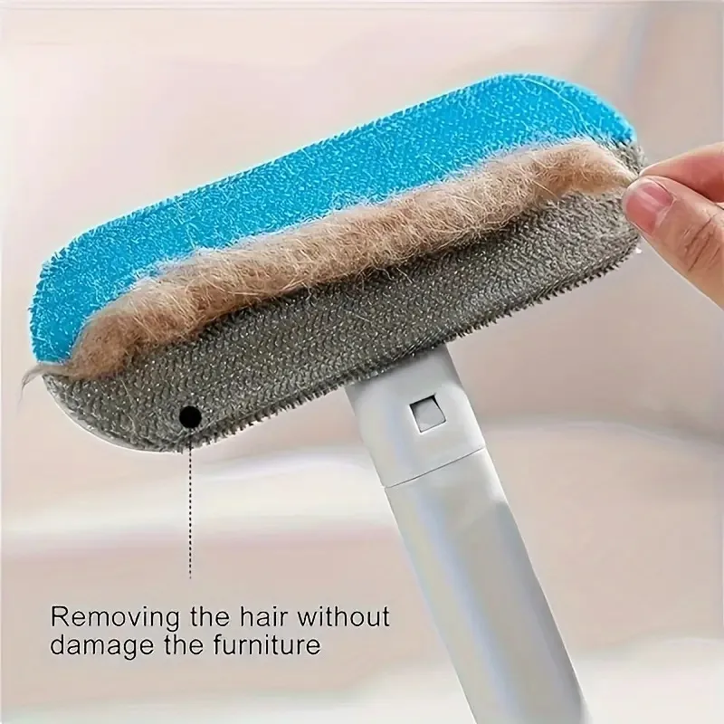 Reusable Pet Hair Remover for Couch – Sticky Lint Roller Tool with Push & Pull Design
