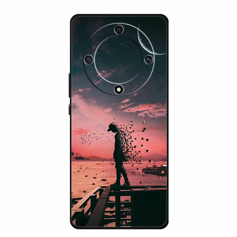 Cat Design Soft TPU Silicone Phone Case