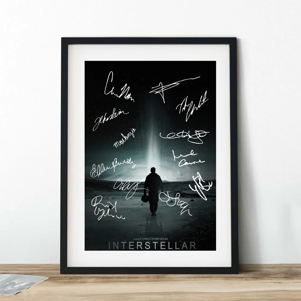 Science-Fiction-Film Signatur Film Kunst Poster und Drucke interstellare  gigantische schwarze Loch Leinwand Wandmalerei Dekoration - AliExpress, image size:1000x1000