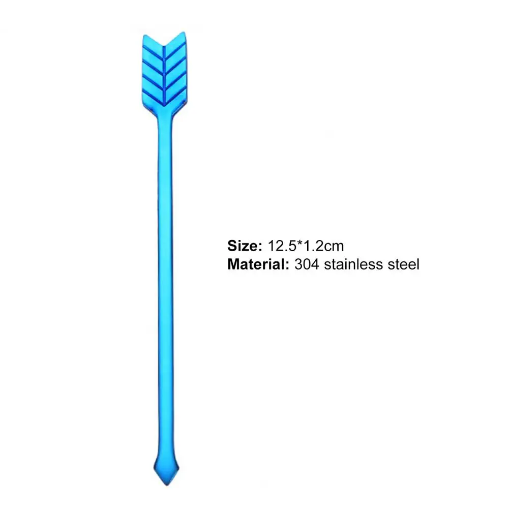 Dessert Picks Arrow Shape Anti-rust 304 Stainless Steel Wedding Party Buffet Picks for Stirring Fruit Dessert Fork