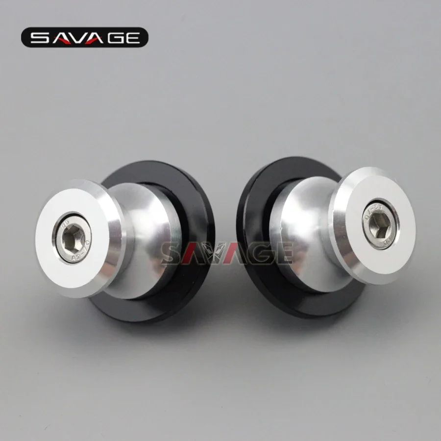 Swingarm Spools Stand Screws Slider For Street Triple 675 DAYTONA 675 06-12 Motorcycle Accessories CNC Aluminum M6 Motos