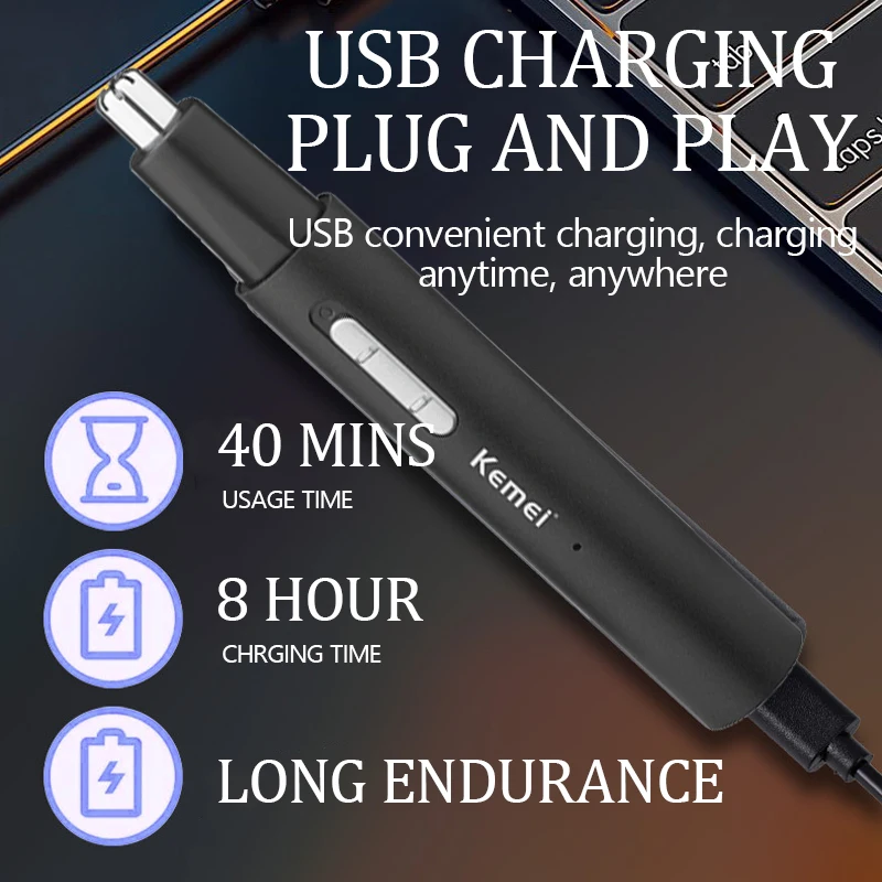 Kemei 6668 All In One Pen Nose Hair Trimmer For Men Women Electric Beard Trimmer Facial Body Eyebrow Ear Neckline Bikini Lines