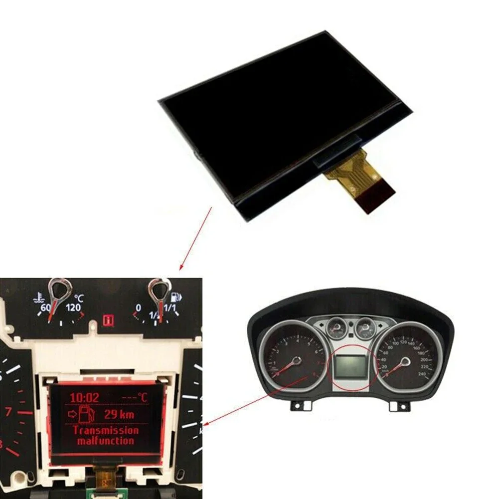 Newest Plug-And-Play Black LCD Display Screen For Ford Focus C-Max Instrument Cluster Dashboard 2007-2013