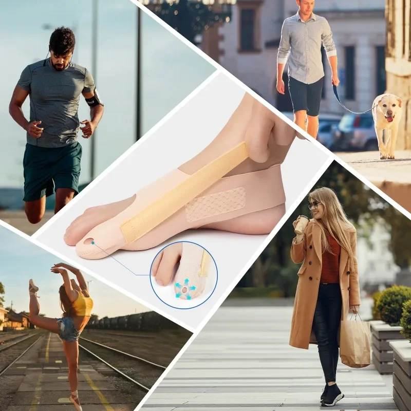 Tech Love Hallux Valgus Corrector Toe Straightener Adjustable Orthopedic Socks Relief Bunion Pain Feet Protector Foot Care Tools