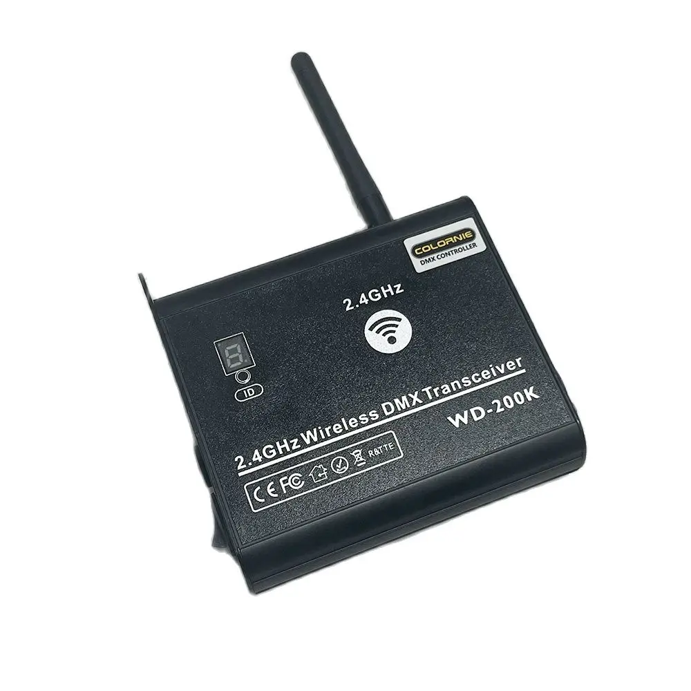 Srutueo 5Pcs 2.4Ghz Wireless DMX 512 Transmitter Receiver PCB 2 In 1 Module Wireless PCB Board With Antenna For DMX Stage Light, Green, 500257949 - Foto 6