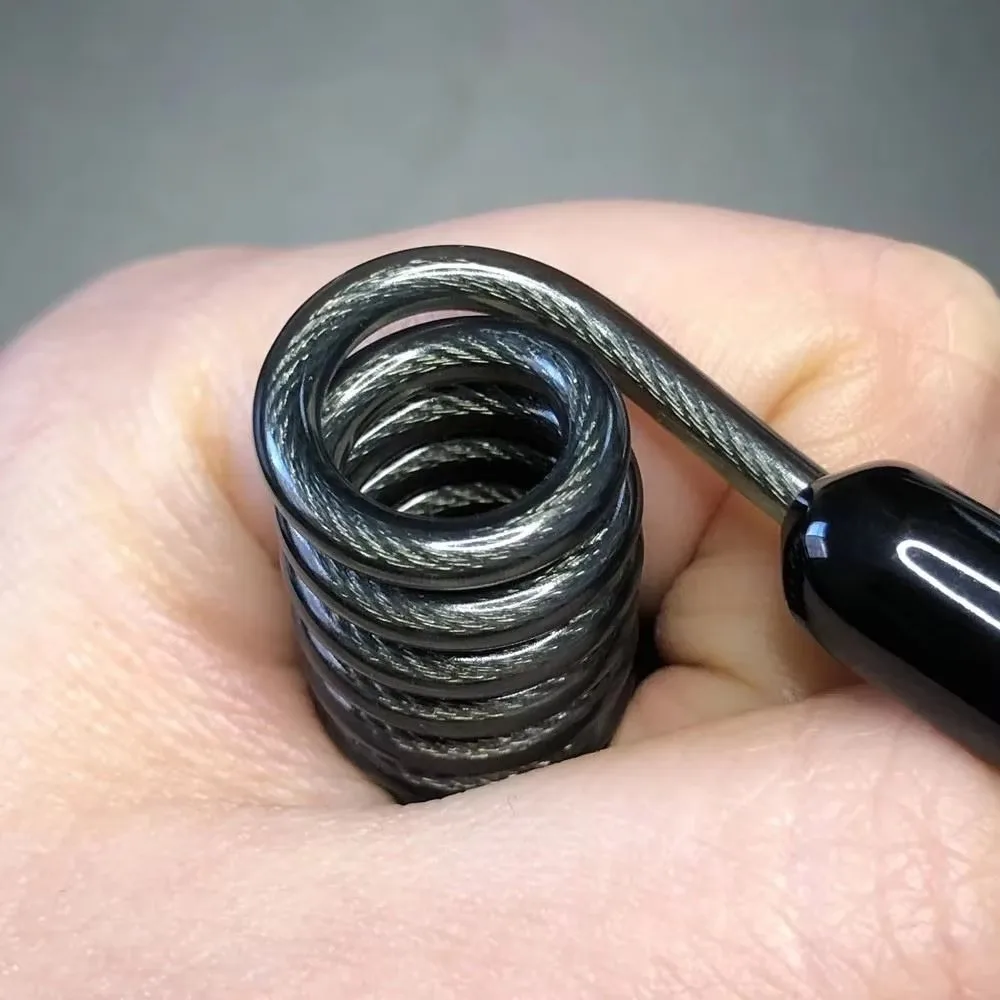 1PC Key Lanyard Fishing Missed Rope Key Koord Key Chain Elastic Coil Stretch Tether Fashion Wire Spring Twisted Lockable Rope