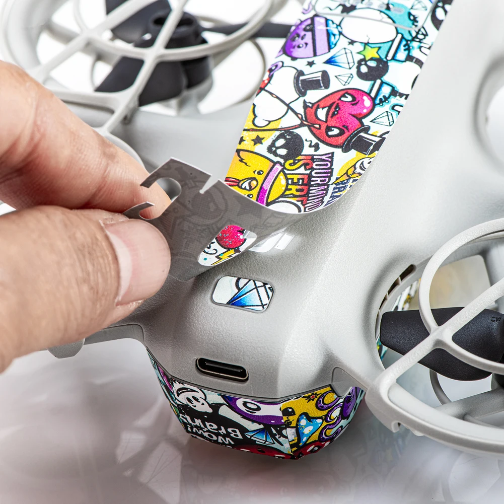Vinyl Stickers Set Colorful Decorative Sticker Combo Anti-Scratch Protective Film Body Protective Film for DJI Neo Accessories