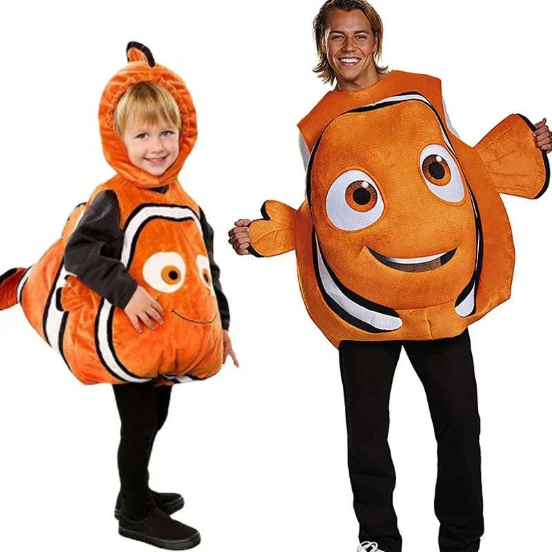 Clownfish Nemo Costume Per Bambino Bambini Baby Cute Fish Cosplay Adulto Nemo Costume Per Uomo Halloween Party Purim Carnival