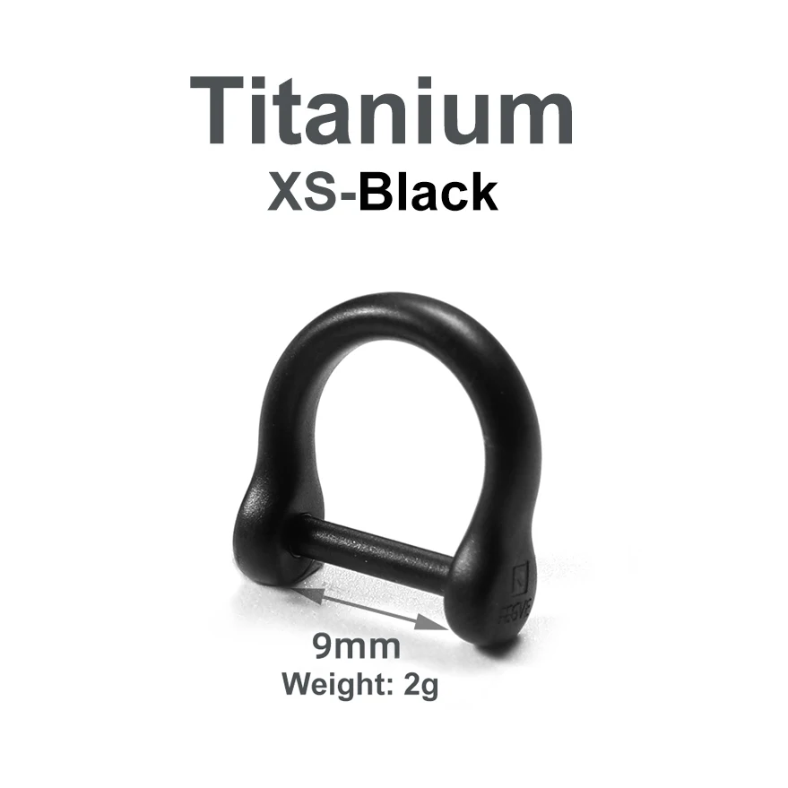 Titanium Horseshoe D-Shape Keychain Buckle - Lightweight and High-Quality EDC Accessory