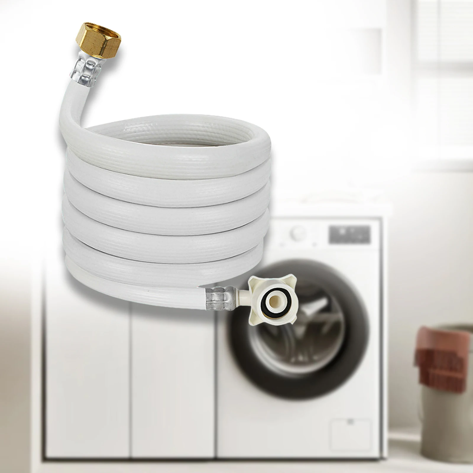 Plumbing hose plumbing supply hose Faucet Line Connector Washing Machine Inlet Hose Connection Supply Line Water Inlet Hose Connector for Dishwashers Bathroom