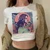Crop Top Lana Del Rey Ldr Sailing Graphics T Shirt Cropped Harajuku Women Vintage Short-Sleeve T-Shirt Streetwear Female Tshirt 4