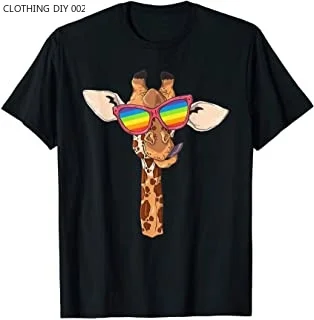 

Giraffe Rainbow Flag - Funny Gay Animal Lover Gift T-Shirt