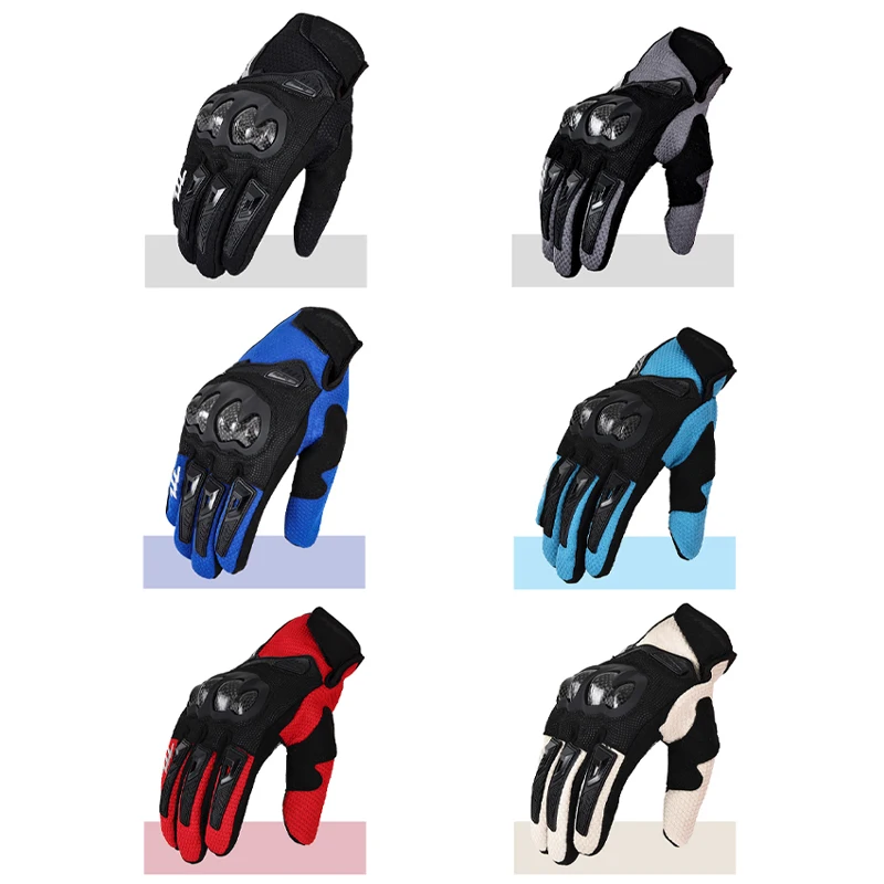 Motorcycle Gloves Moto Touch Screen Breathable Powered Motorbike Racing Riding Bicycle Protective Gloves Carbon Fiber Protion motorcycle gloves