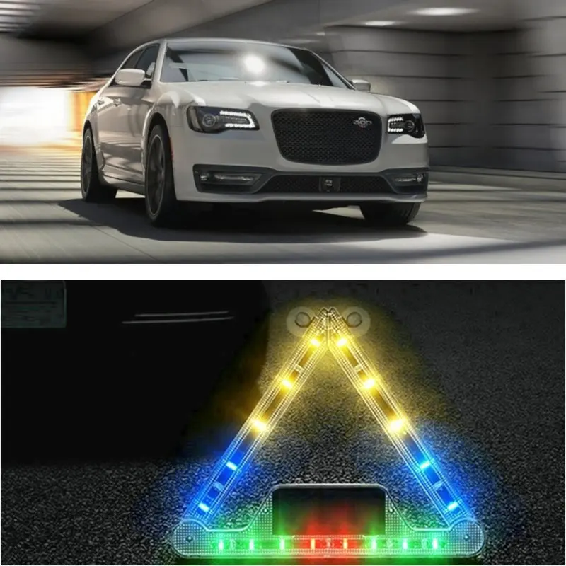 1X Accessori Per Auto Luci Stroboscopiche A Led Solari Della Polizia Per Chrysler 300C 300M 300 200 Crossfire Grand Voyager 5 Neon Flusso D'Aria Conce