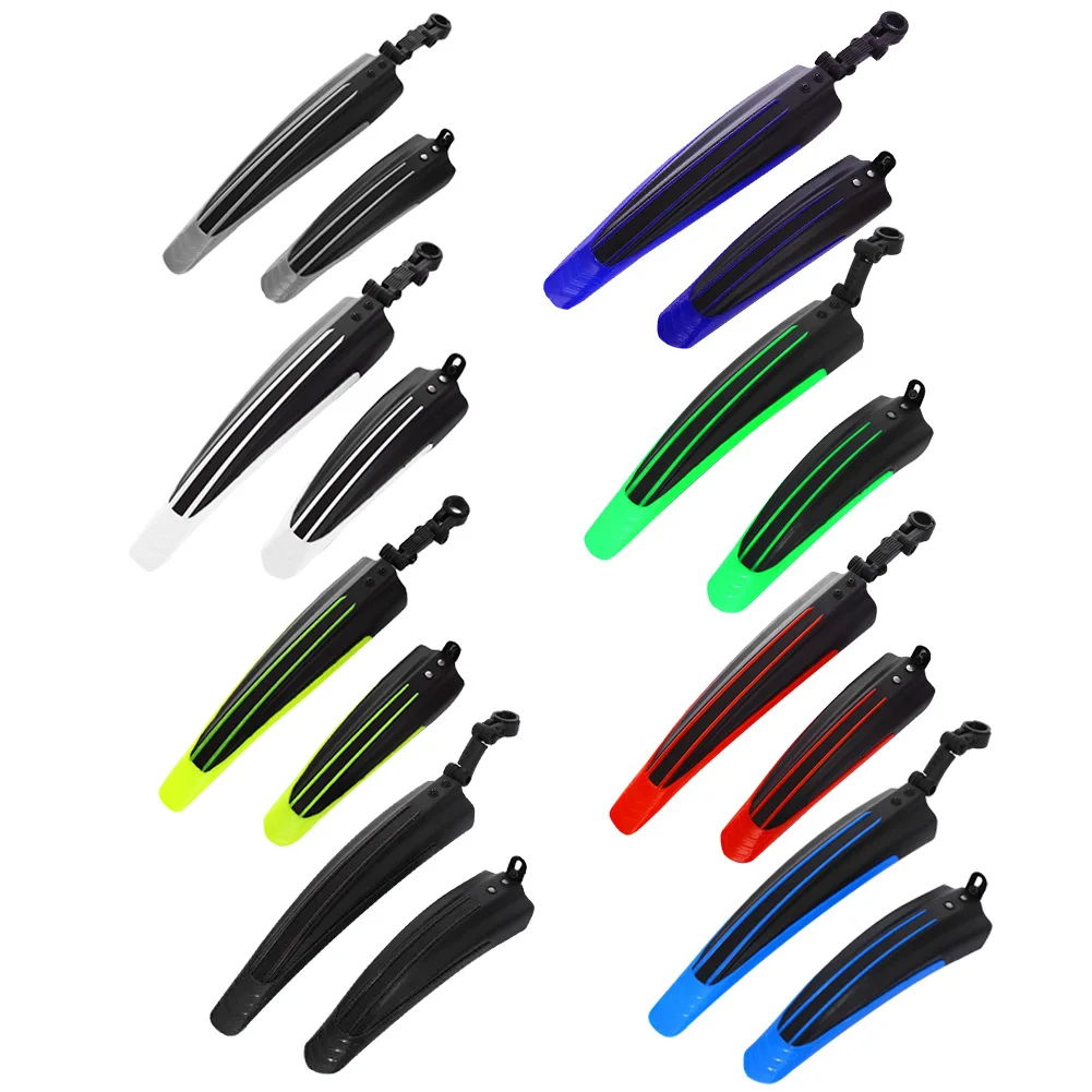 Bicycle Fenders Splash Fender Guard Set 2pcs Mountain Bike Rear Front Mudguard Cycling Riding Accessories for 20/22/24/26 inch Bicycle Fender