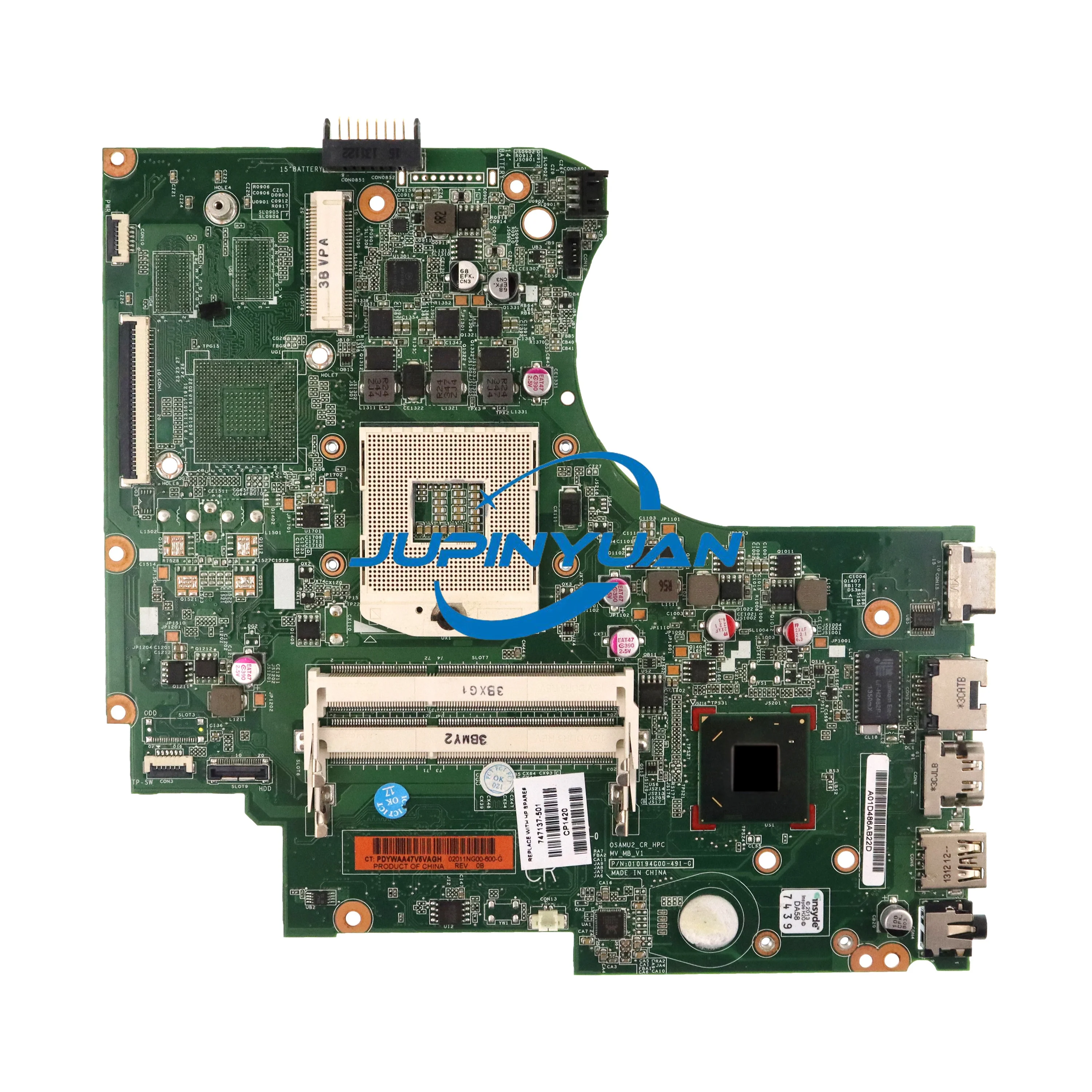 

747137-501 747137-001 Mainboard For HP Touchsmart 15-D 250 G2 Laptop Motherboard 747137-601 010194G00-575-G 100% Full Tested