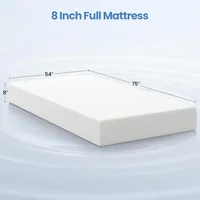 8 Inch Mattress 3 Foam Layer Cooling Gel Memory Foam Mattresses, Green Tea for Fresher Sleep, Medium, Customized 2