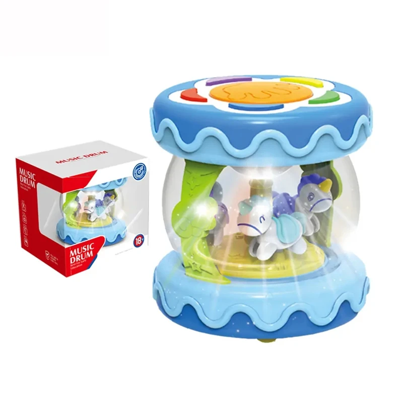 Flash Drum Toy Toddler Toys Early Educational Drum Machine musical instrument 6