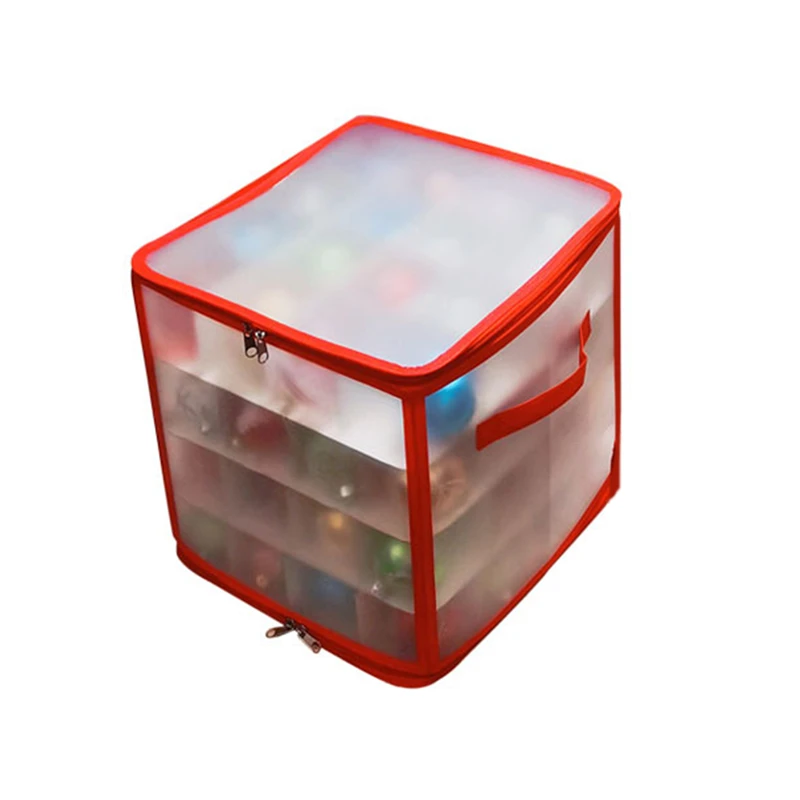 Description Picture 4 of item64 Grid Christmas Ball Storage Sorting Storage Box With Lid Christmas Xmas Tree Decoration Bauble Decor 2022 Baubles Storage Box