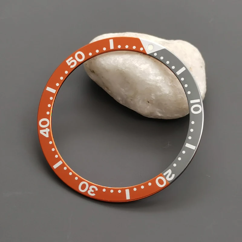 39mmx32mm Aluminum Bezel Insert Fits SKX 6105 6309 Turtle Watch Cases NH35 NH36 Case Watch Ring Mod Replace Parts