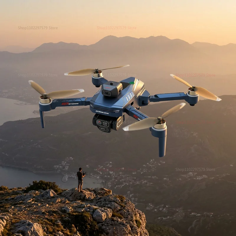 Nuovo Drone GT8 Pieghevole con Evitamento Ostacoli, GPS, WIFI, Telecamera HD 8K, GPS Professionale e Doppia Fotocamera - Image 5