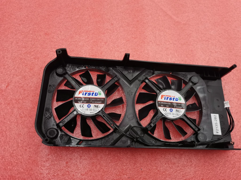 Оригинал FD8015H12S DC12V 0.32A Voor Palit Geforce Gtx 1050 Ti, двойной Videokaart, воздуходувка, 1 комплект