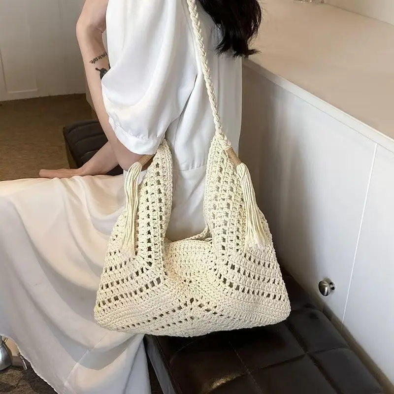 Lässige Strick-tragetasche Für Damen Große Schultertasche Sommer_voghion.com
